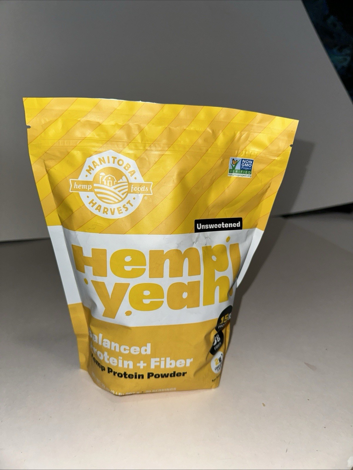Manitoba Harvest Hemp Yeah Balanced Protein & Fiber Powder Unsweetened 32 Oz
