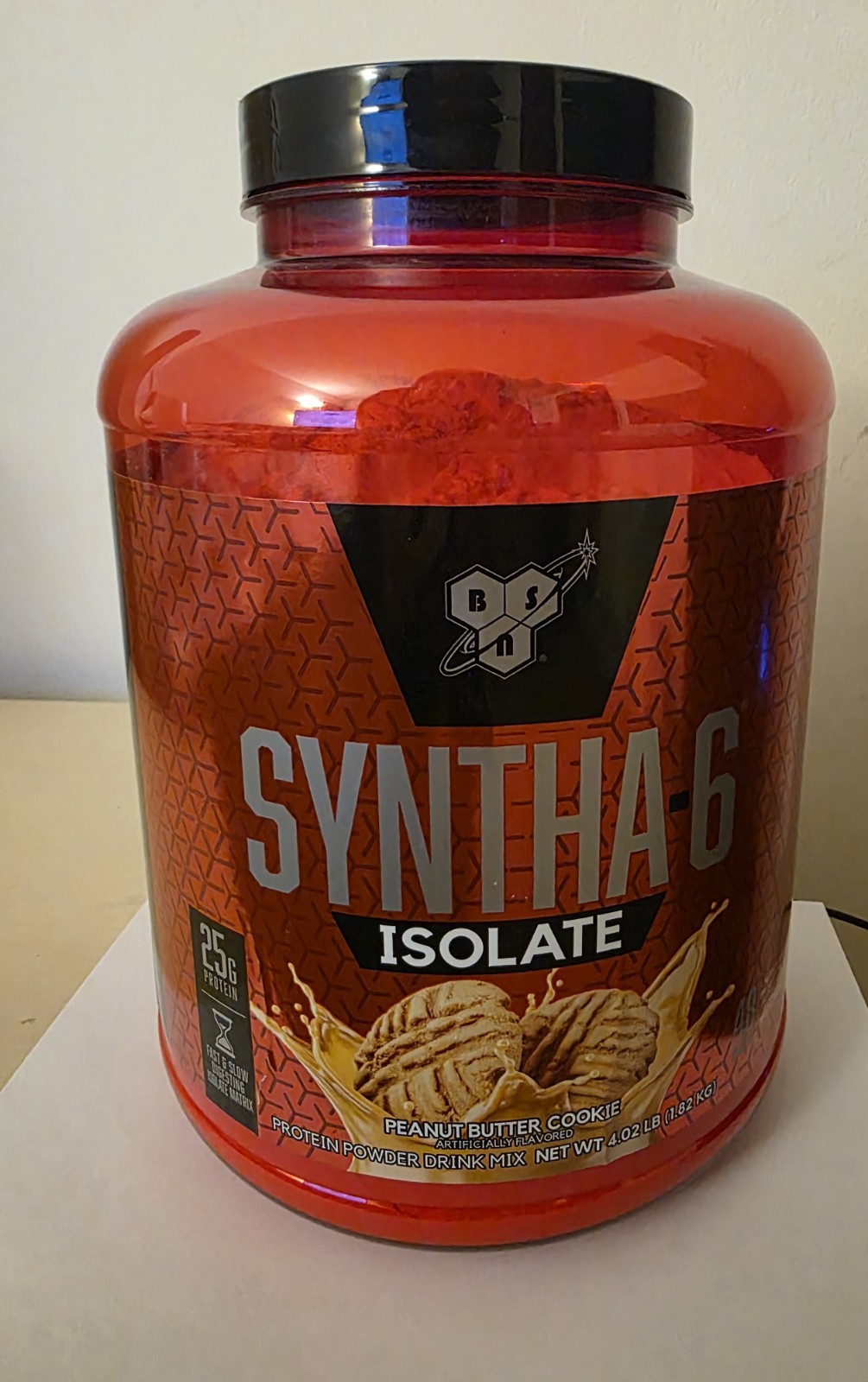 BSN Syntha-6 Isolate 4lb Peanut Butter Cookie SEALED + Free Creatine