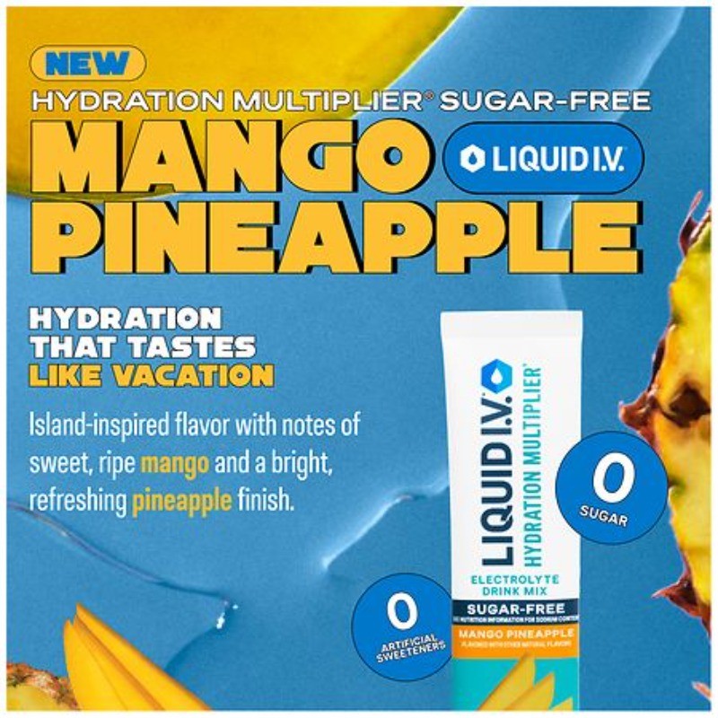 Hydration Multiplier – Sugar Free Electrolyte Drink Mix Mango Pineapple 0.45 oz