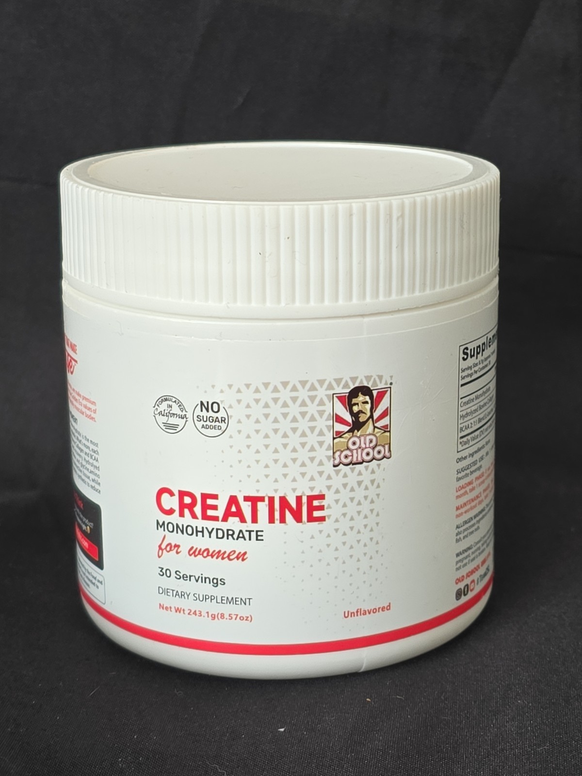 Old School Labs Creatine Monohydrate for Women 243g 8.57oz Unflavored Powder NEW