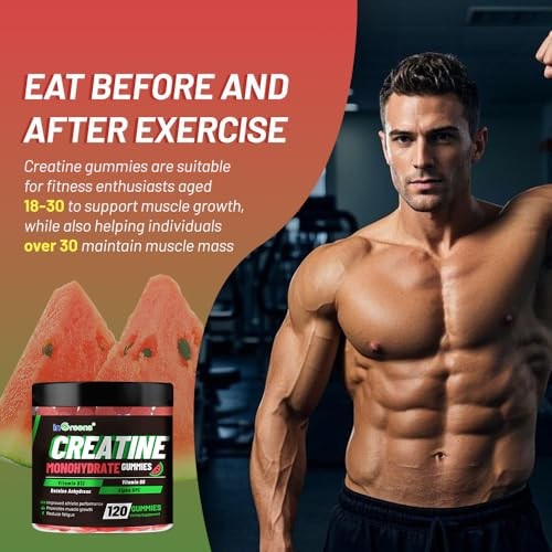 Creatine Monohydrate Gummies 6g Sugar-Free 120 Count