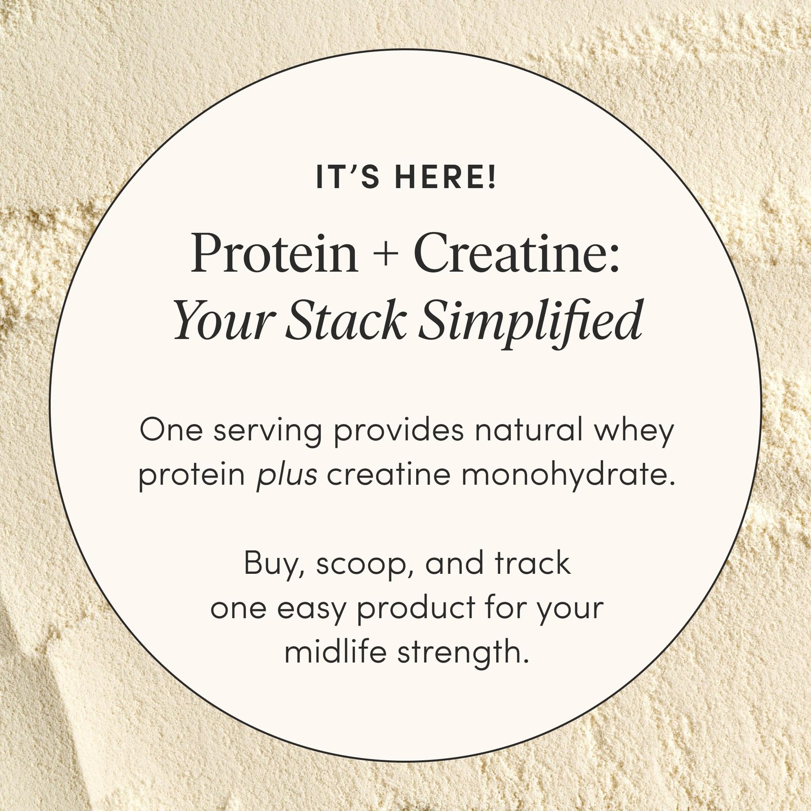 Protein + Creatine, Made with Creavitalis Creatine Monohydrate, Whey Protein,…