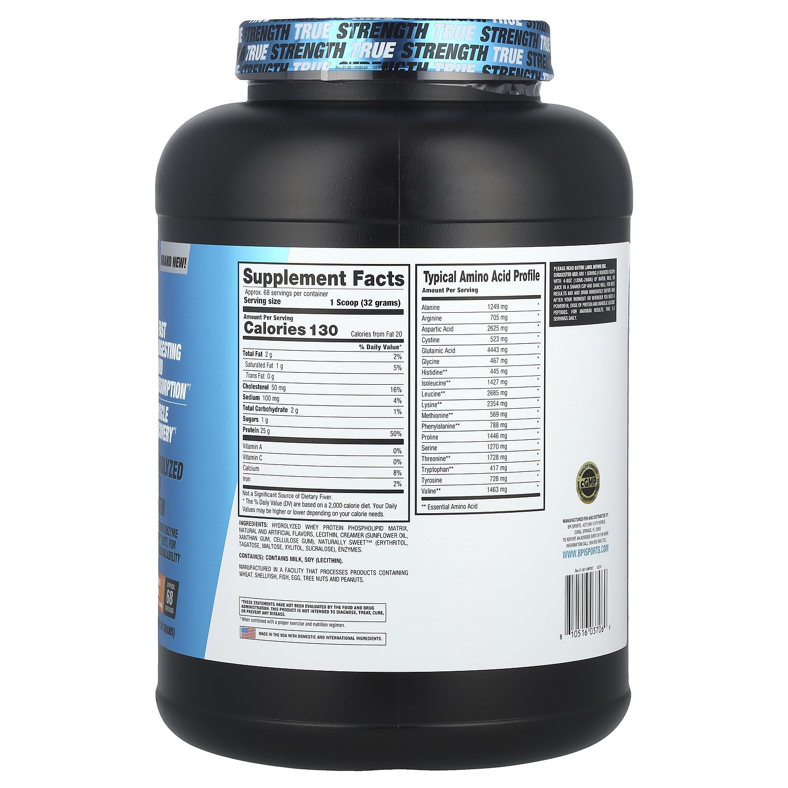 Hydro HD™, Hydrolyzed Whey Protein, Cinnamon Cereal, 4.8 lbs (2,176 g)