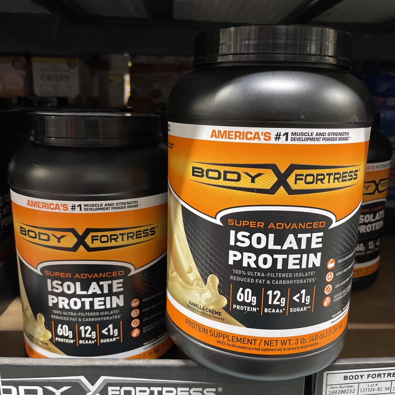 Body Fortress Super Advanced Whey Protein Powder, Vanilla Cream 3Lb/1.36kg