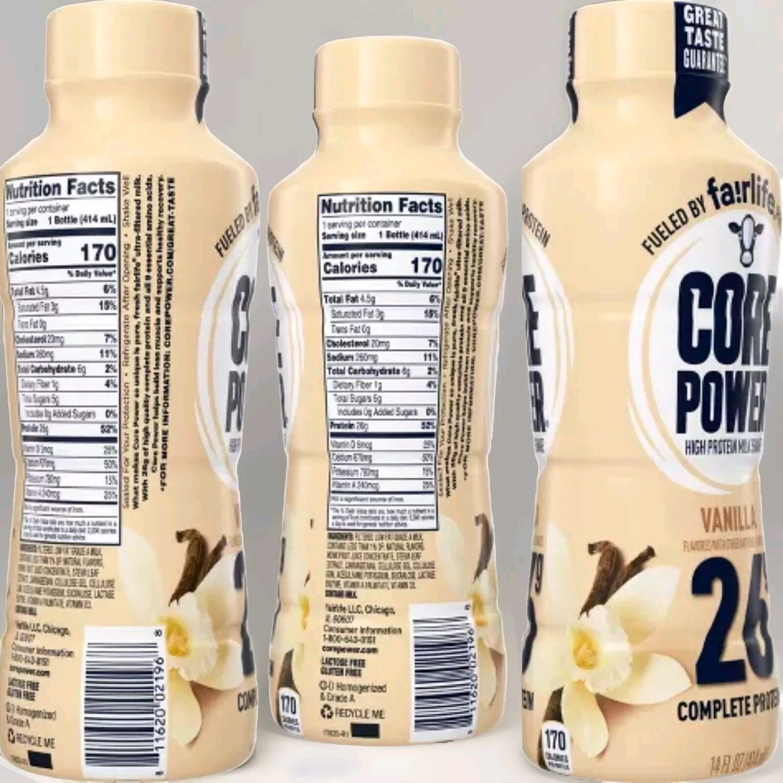 Core Power Vanilla 26g Protein Shake – 14 fl oz Bottle6-Pack
