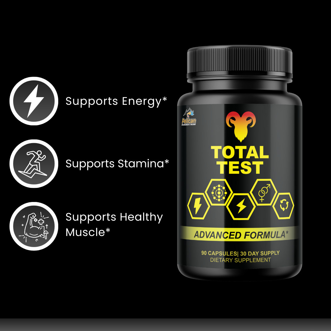Total Test- Bodybuilding & Men’s Health Support- 12 Bottles- 1080 Capsules