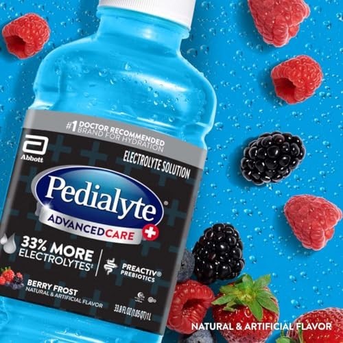 Electrolyte Hydration Drink Berry Frost 1 Liter Pack of 4 with Prebiotics
