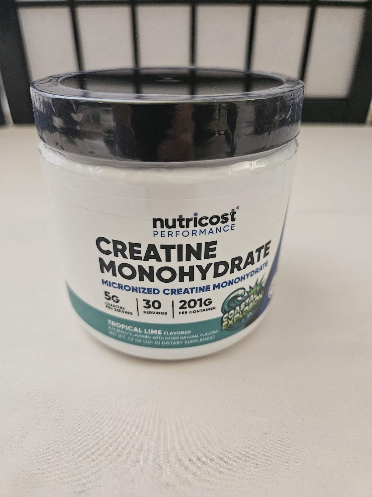 Nutricost Creatine Monohydrate 30 Servings Coastal Explosion Brand New Sealed