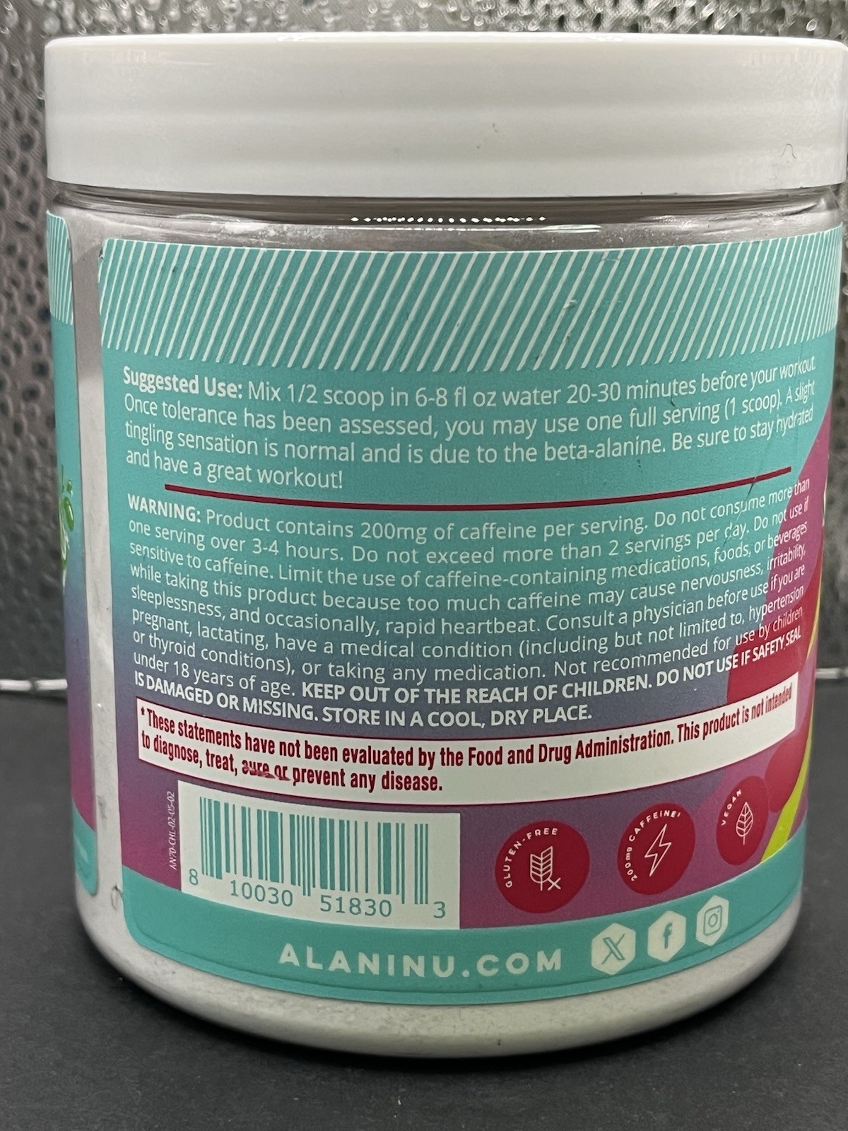 Alani Nu Pre-Workout ~ Cherry Twist ~ 10.9 oz ~ 30 Servings
