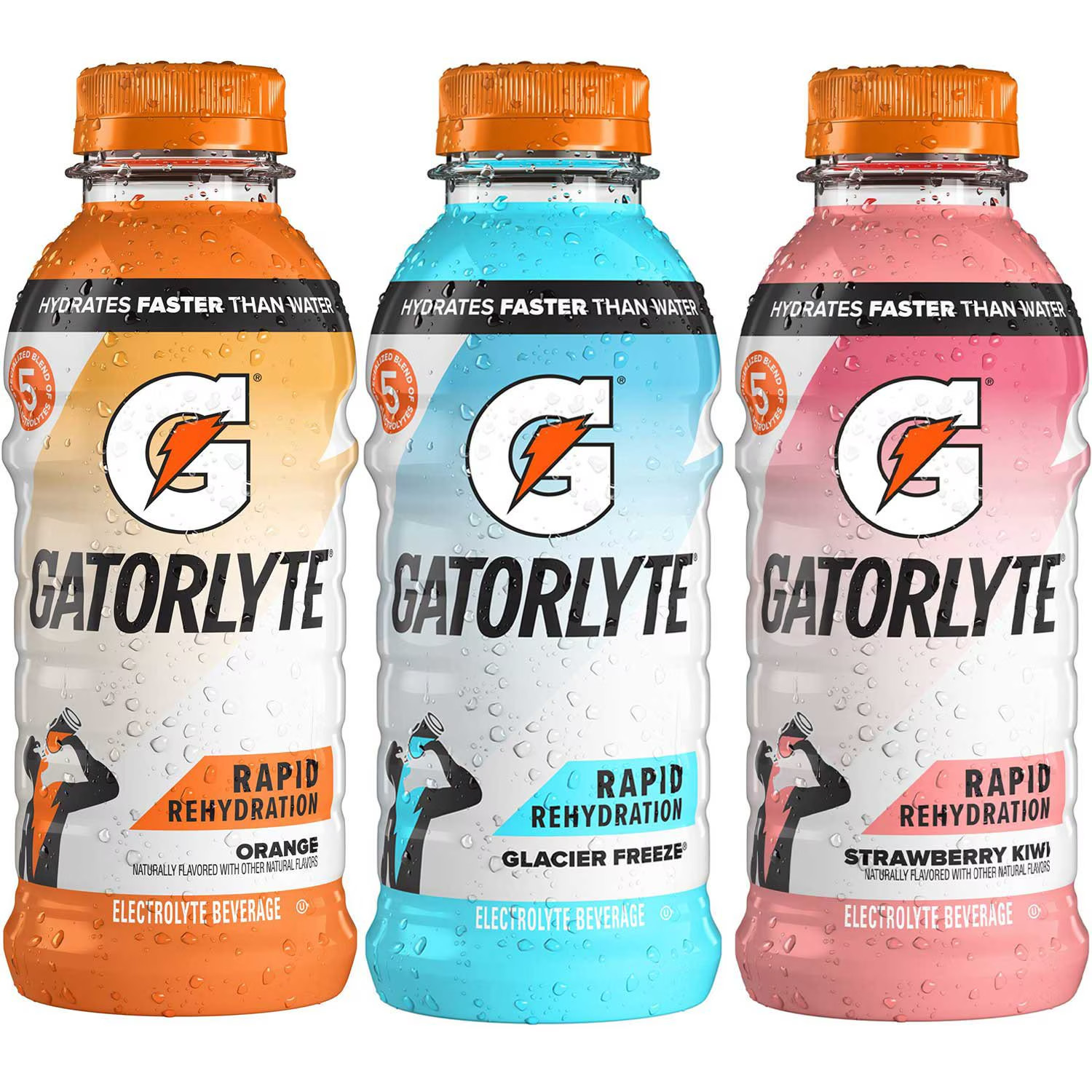 Gatorlyte Rapid Rehydration Electrolyte Drink Variety Pack, 12 fl oz., 12 pk.