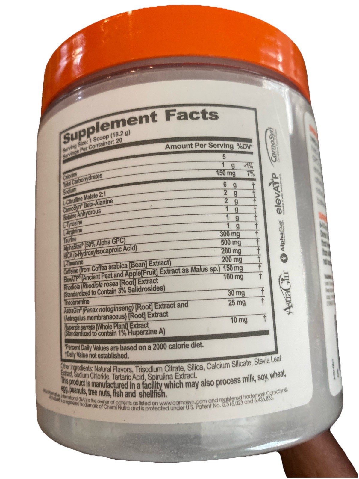 The Genius Brand Energized Pre Workout Blue Rasberry 12.83 Oz New