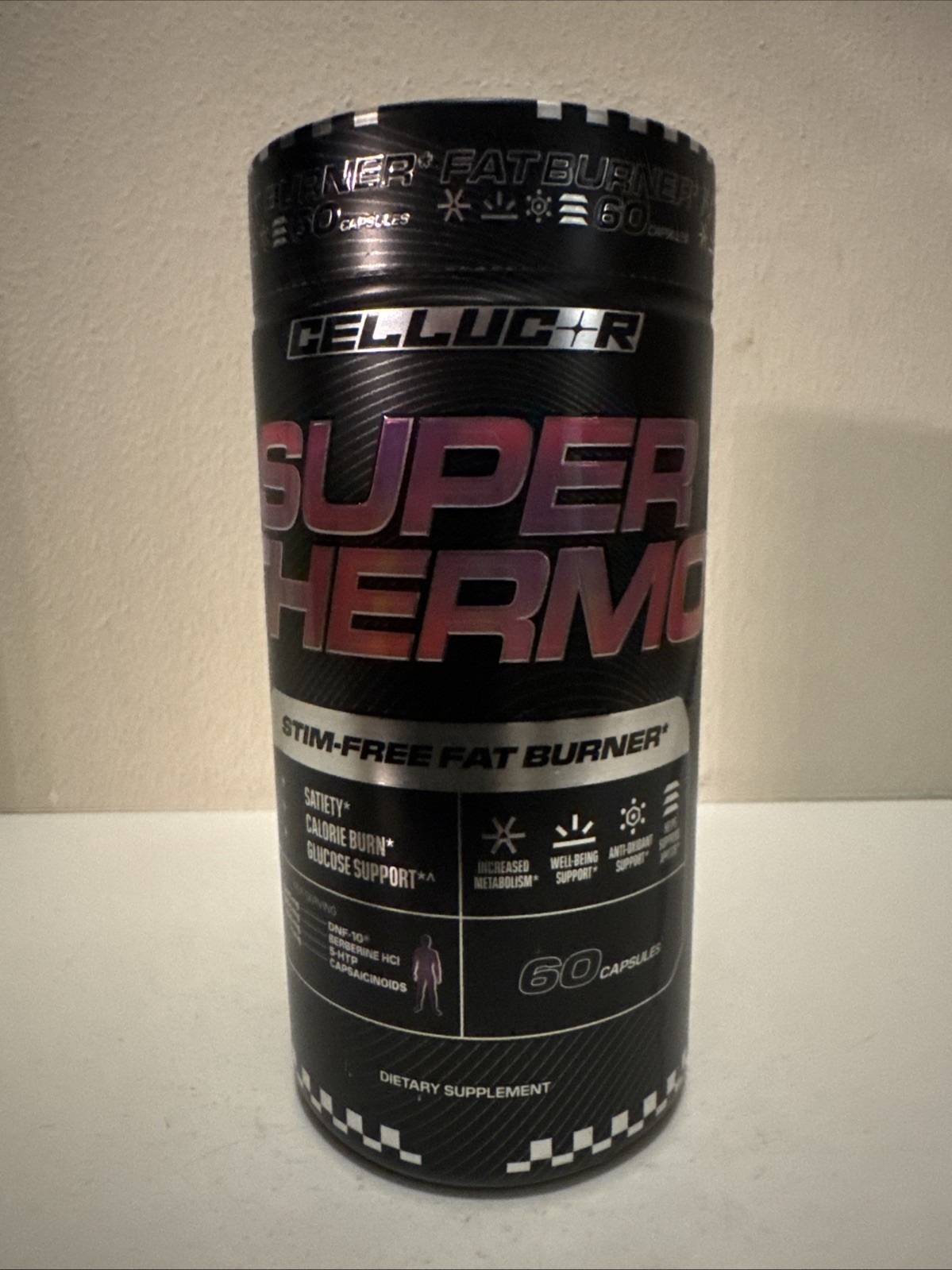 Cellucor Super Thermo Stim-Free Fat Burner 60 Capsules 30 Servings Best Deal !!