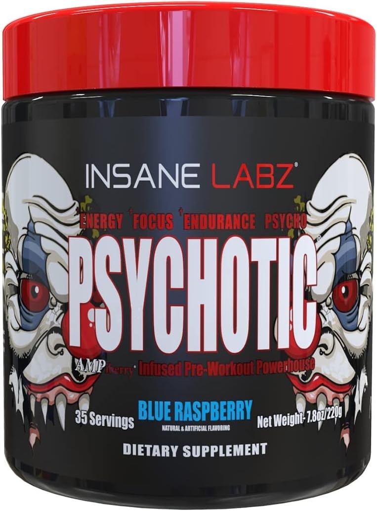 Insane Labz PSY-CHO-TIC Pre-Workout Powerhouse Energy Focus Pumps 35 Serving New
