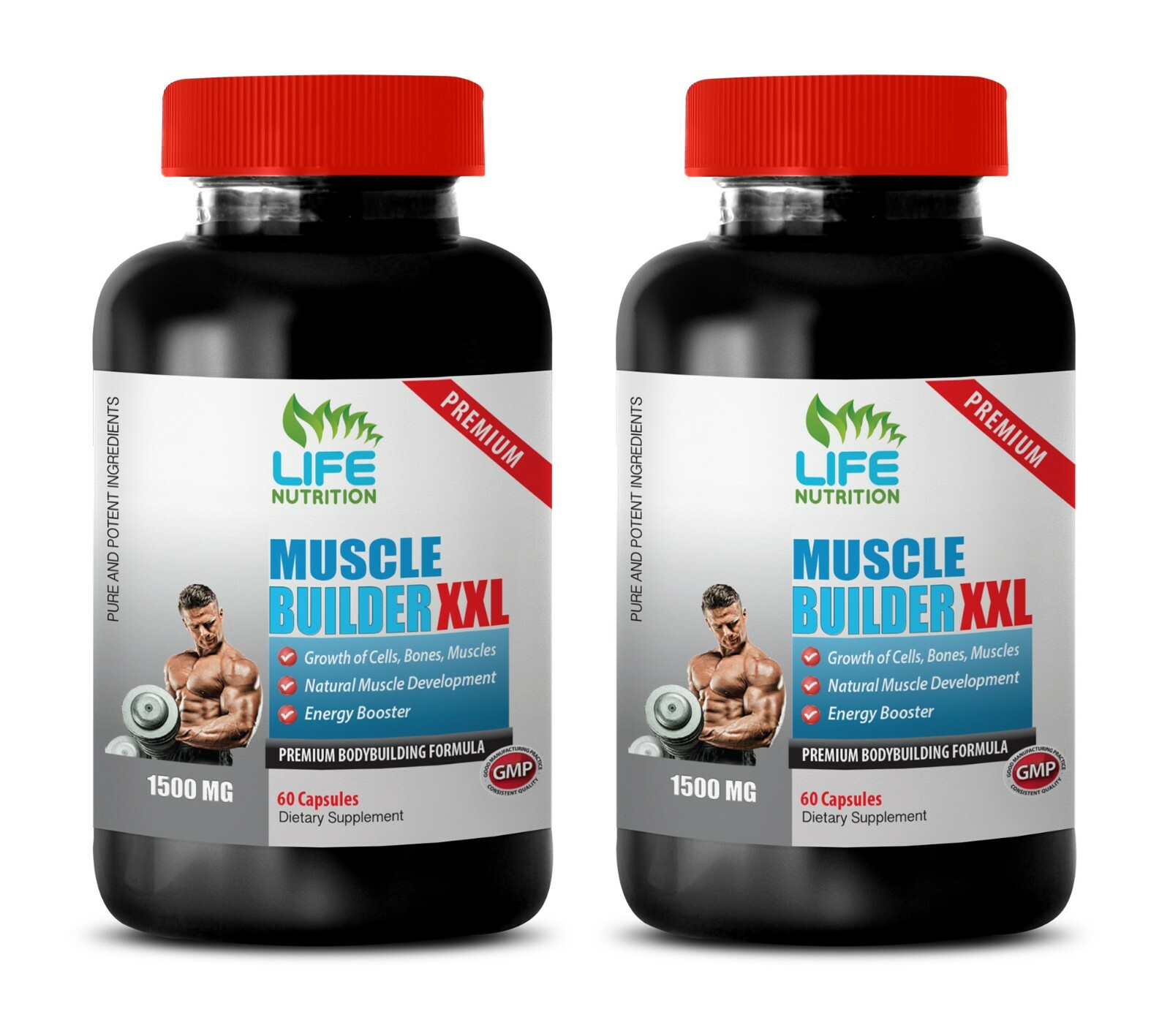 L-Glutamine Powder – Muscle Builder XXL 1500mg – Promote Healthy Heart 2B