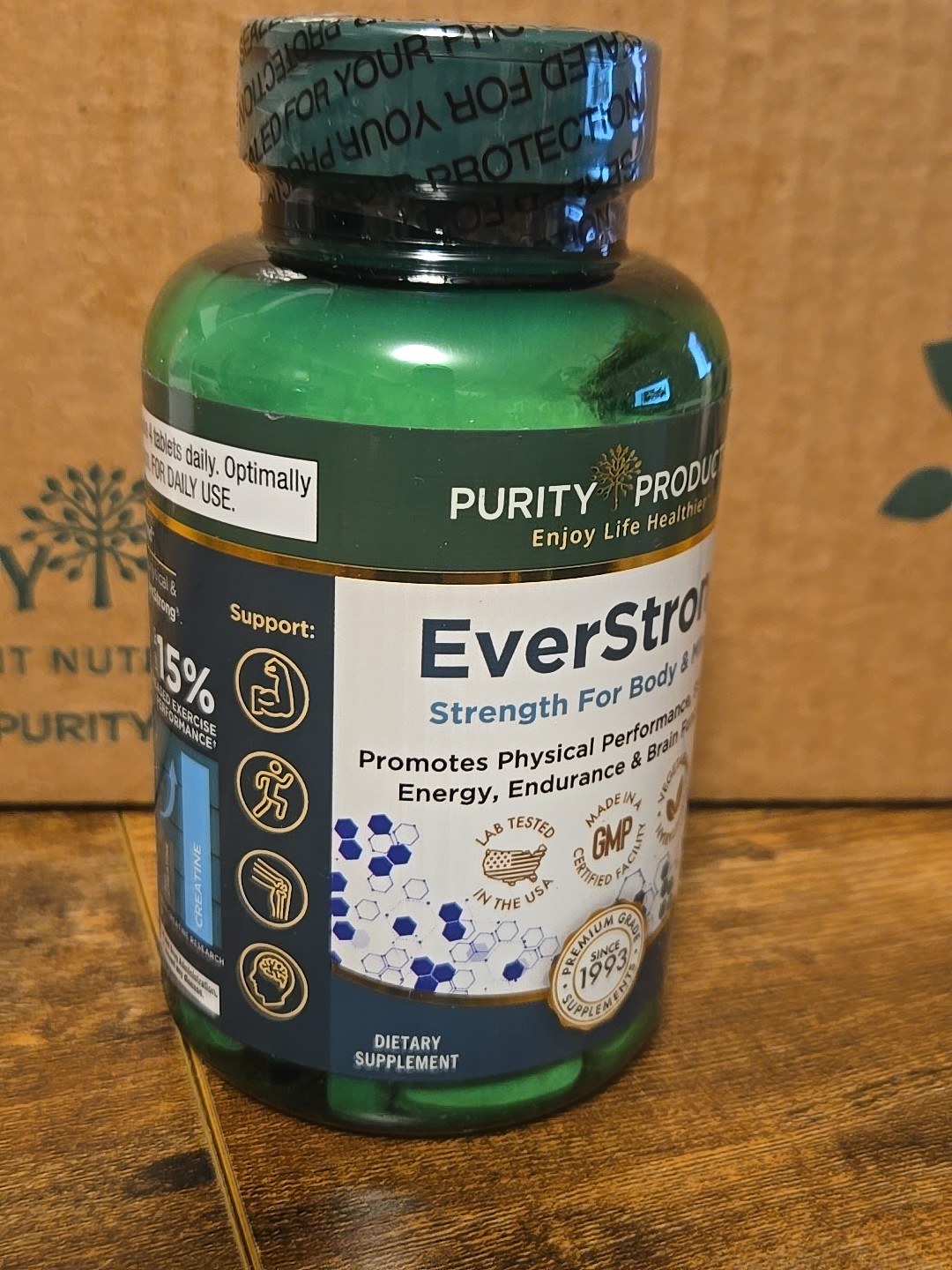 Everstrong Purity Products Body Mind Creatine 120 Tablets Sealed Exp 04/26