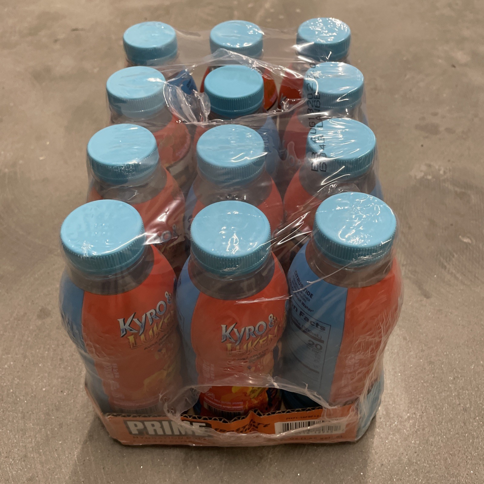 12 PACK NEW LIMITED FROSTBITE FUSION PRIME HYDRATION DRINK 16.9 OZ KYRO & LUKEN