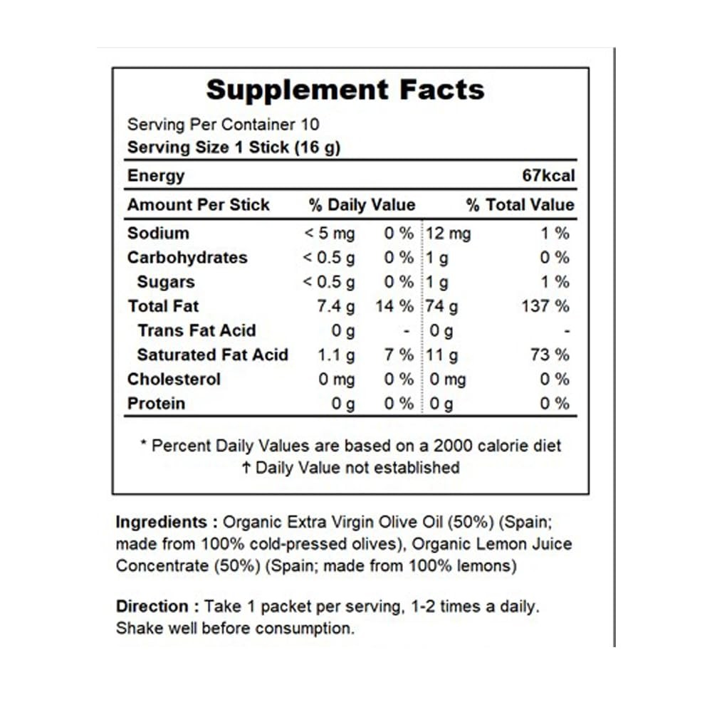 BB LAB Organic Olive & Lemon Dual Shot, 5050 Ratio, ColdPressed Extra Virgin …