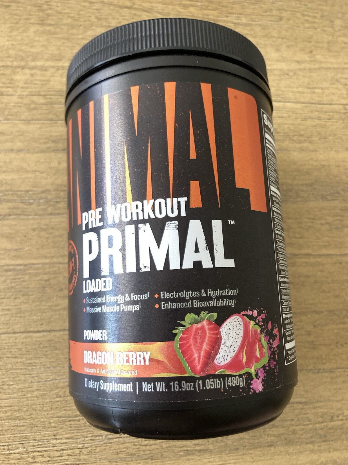Animal Pre Workout Primal Loaded Powder Dragon Berry 1.05 lb (480 g)