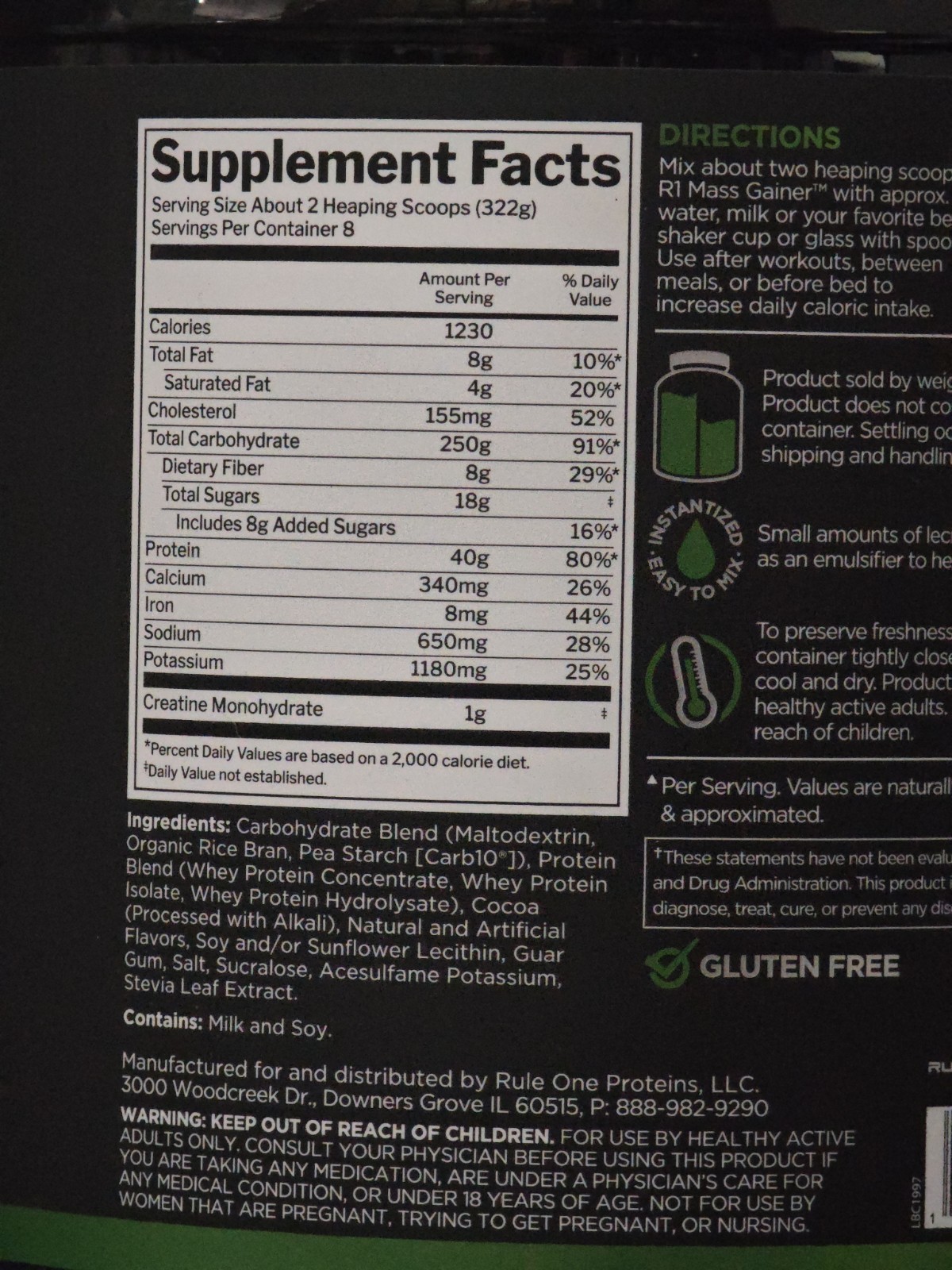 Mass Gainer, Chocolate Peanut Butter, 5.68 lb (2.6 kg)