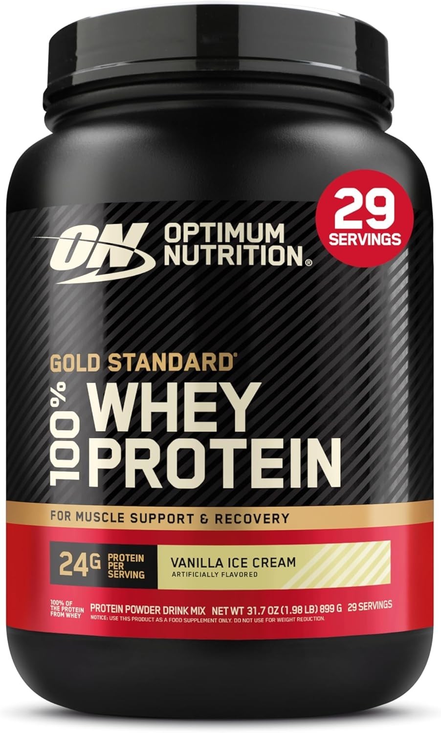High-Quality Whey Protein Powder – Vanilla Ice Cream 2 lb for Muscle Support