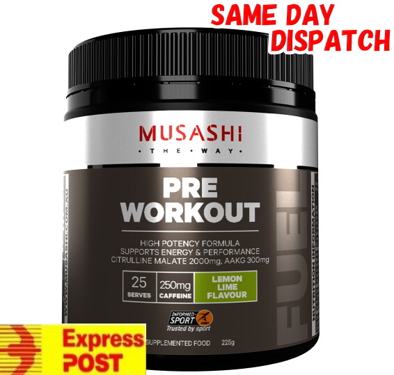 MUSASHI PRE-WORKOUT 25 SERVES ENERGY PERFORMANCE