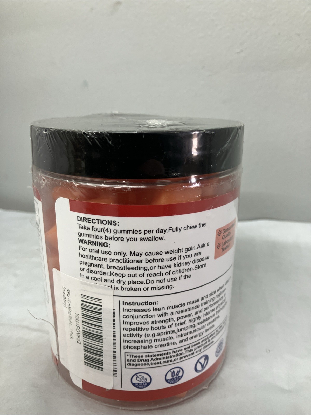 Creatine Monohydrate Gummies – Muscle, Stamina, & Recovery – Sugar-Free – 120ct