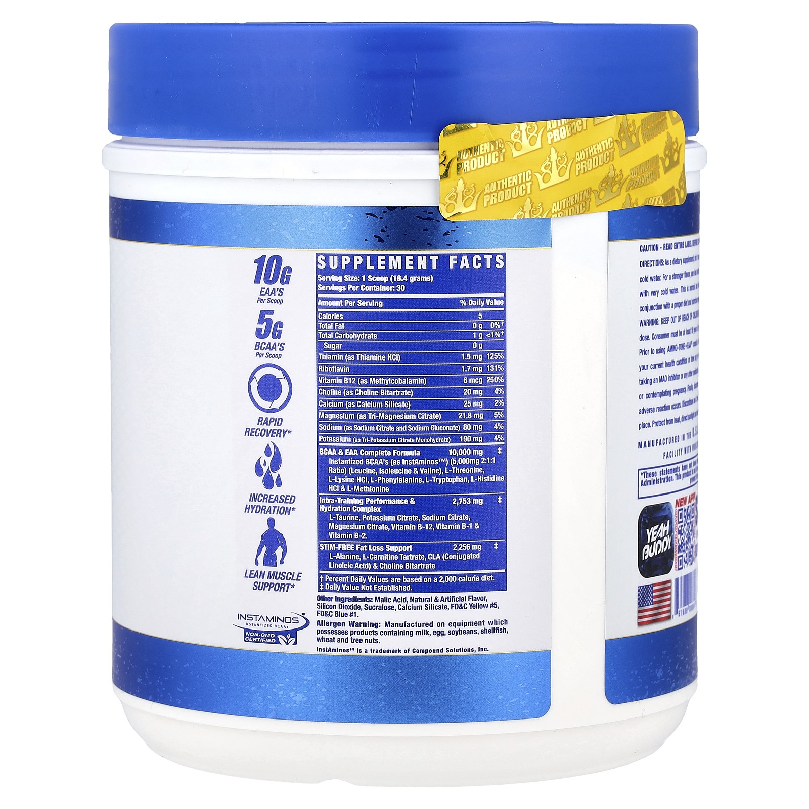 Signature Series, Amino Tone + EAA, Sour Apple, 1.2 lb (540 g)