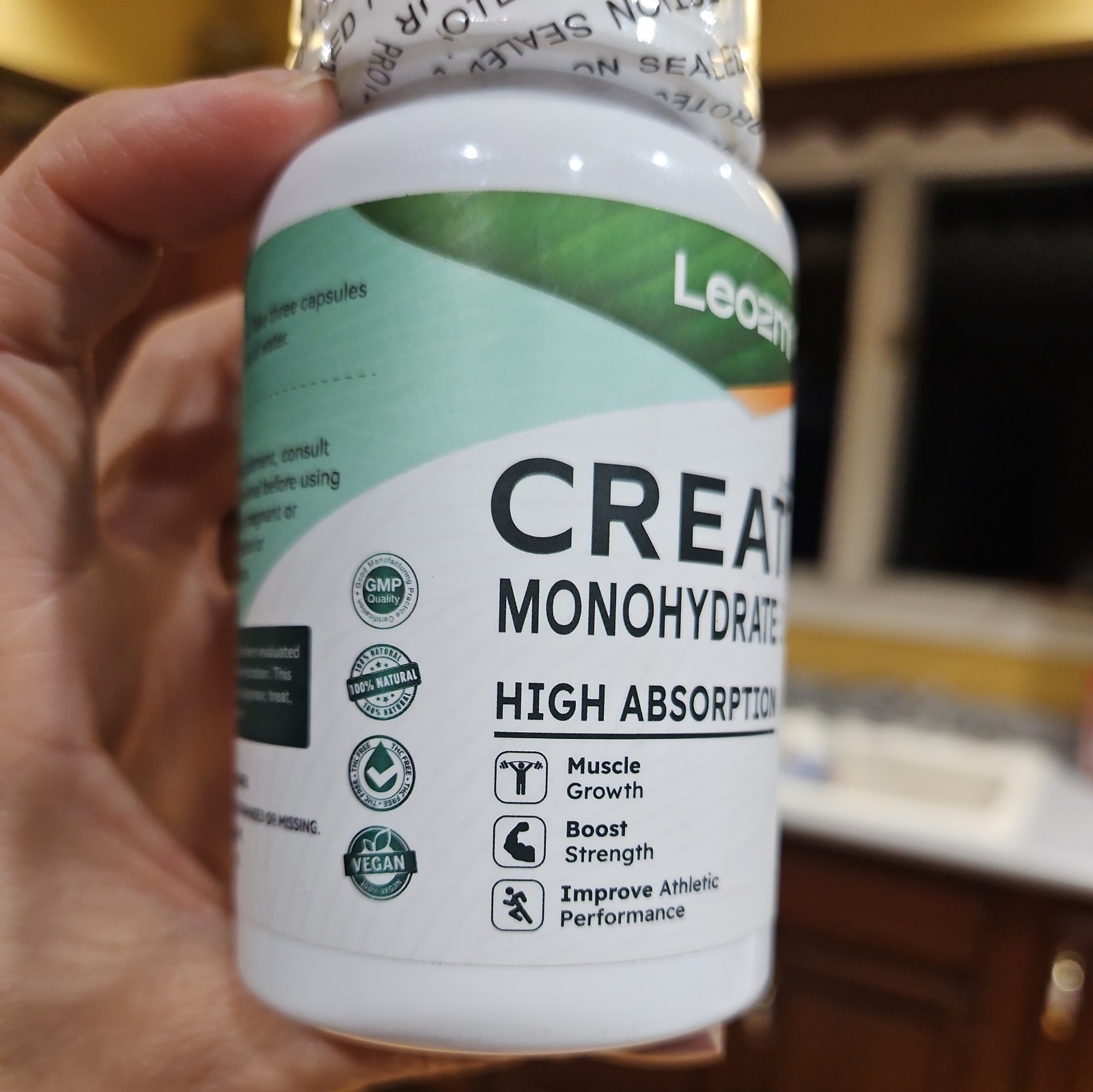 Creatine 2500, Monohydrate Muscle Strength, 90 Capsules