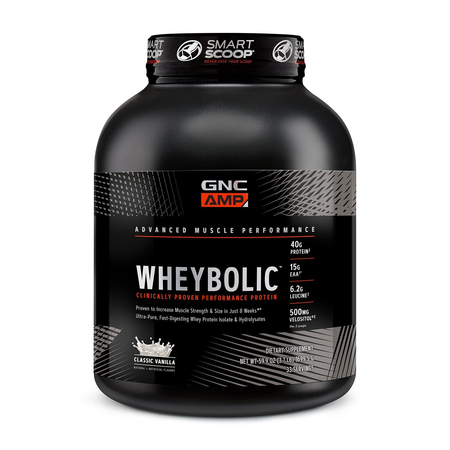 GNC Amplified Wheybolic 4 LBS Classic Vanilla