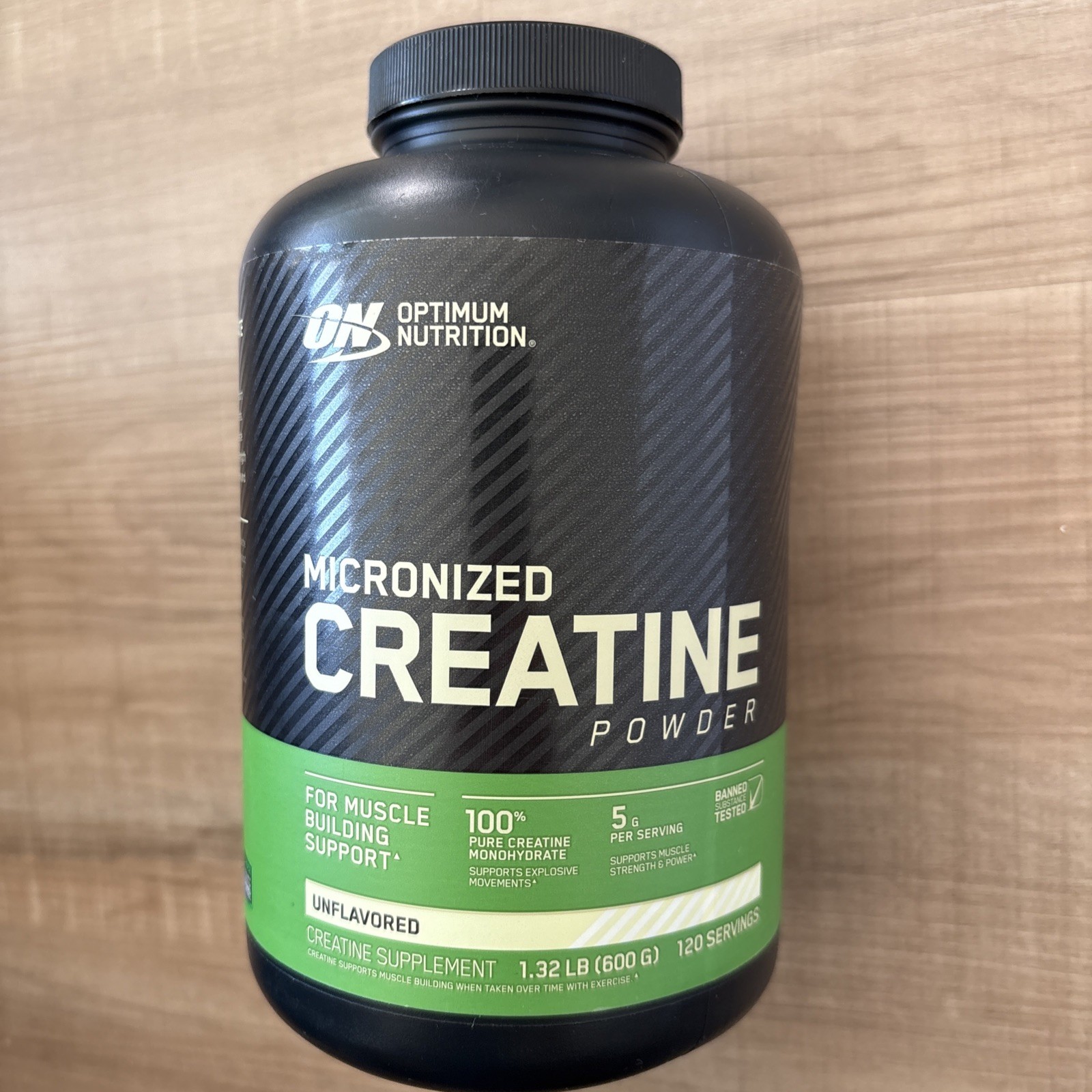Optimum – Nutrition Micronized Creatine Powder, Unflavored 1.32LB (120 Servings)