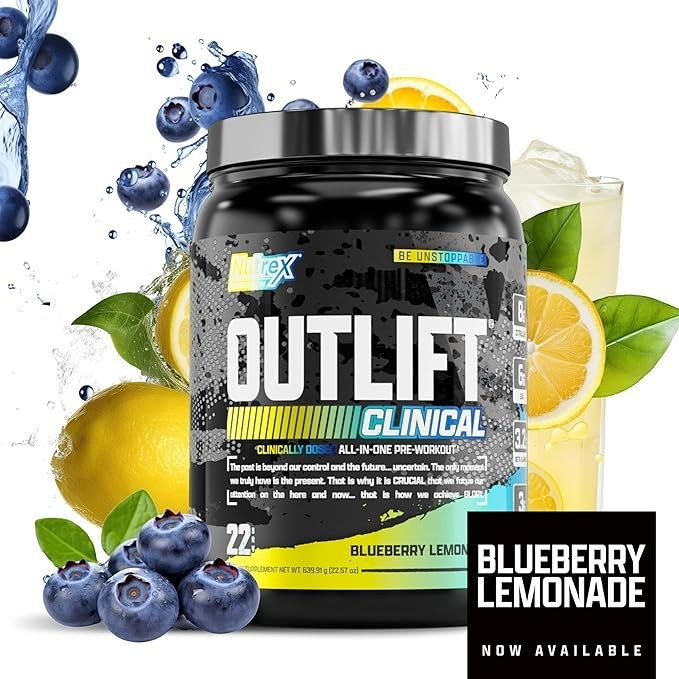 Nutrex Research Outlift Clinical Pre Workout Powder 22 Servings Multiple Flavors