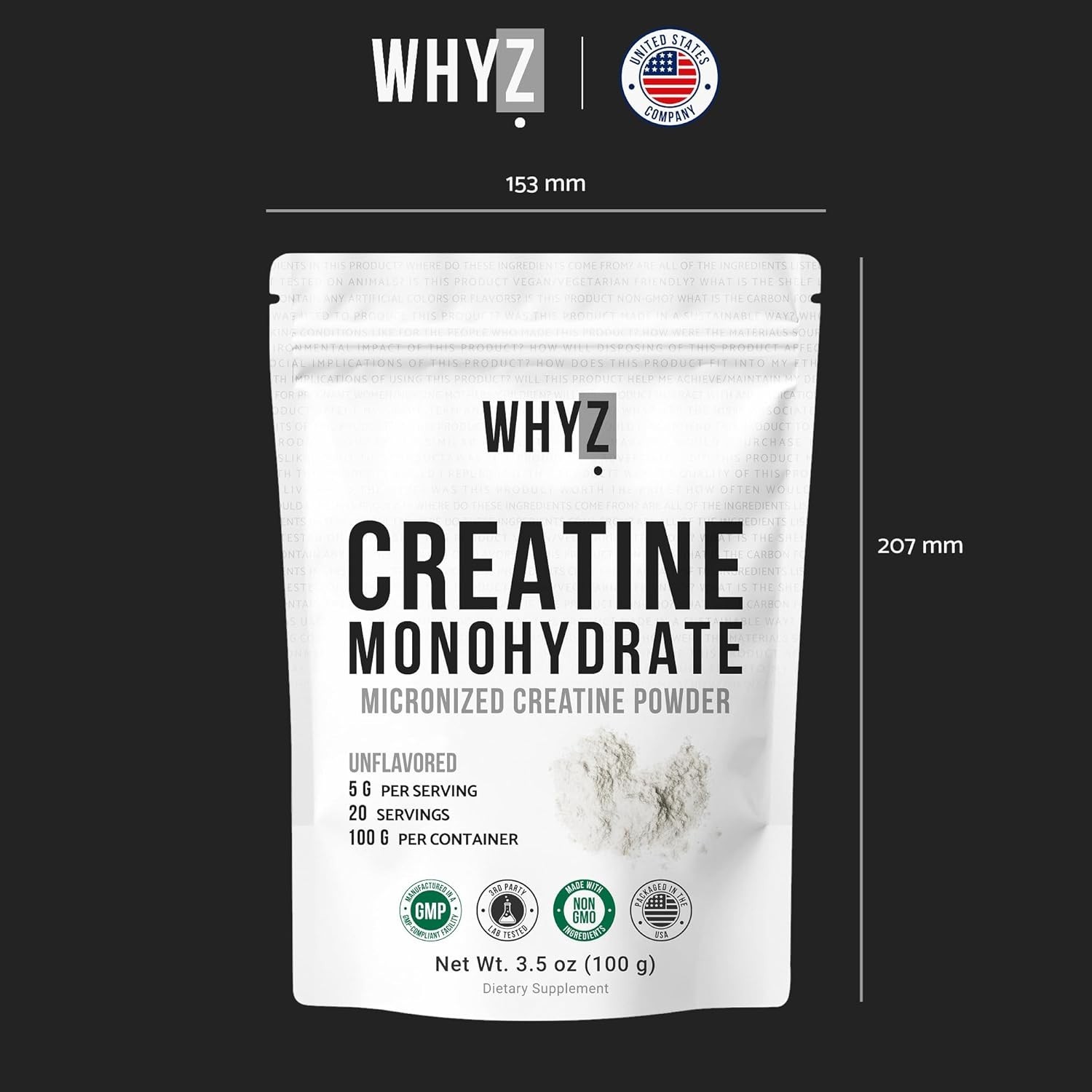 3.5oz Micronized Creatine Powder – Supports Strength & Endurance for Men & Women