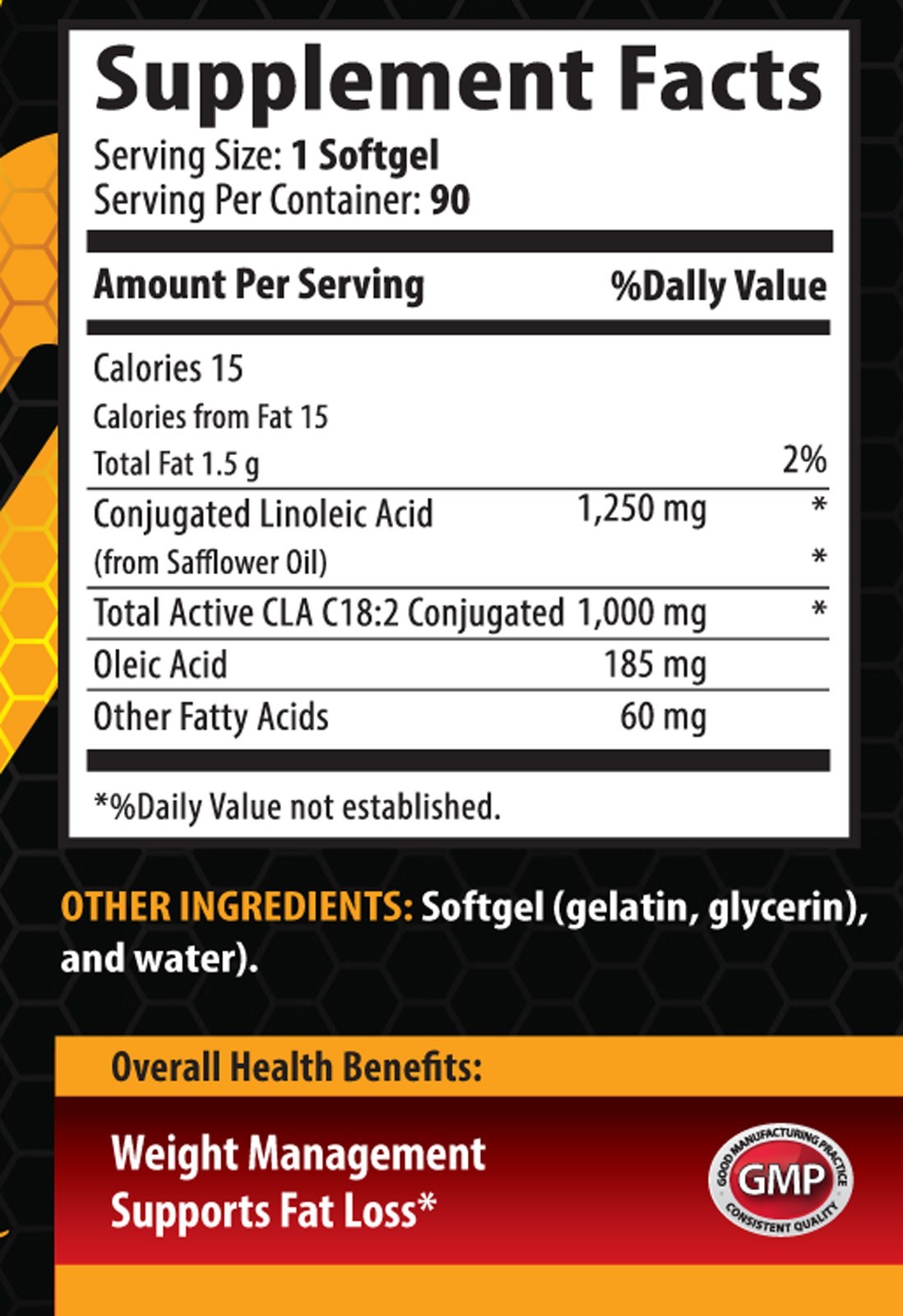 Energy boost gel – CLA 1250MG – cla for Weight loss – 2 Bottles (180 Softgels)