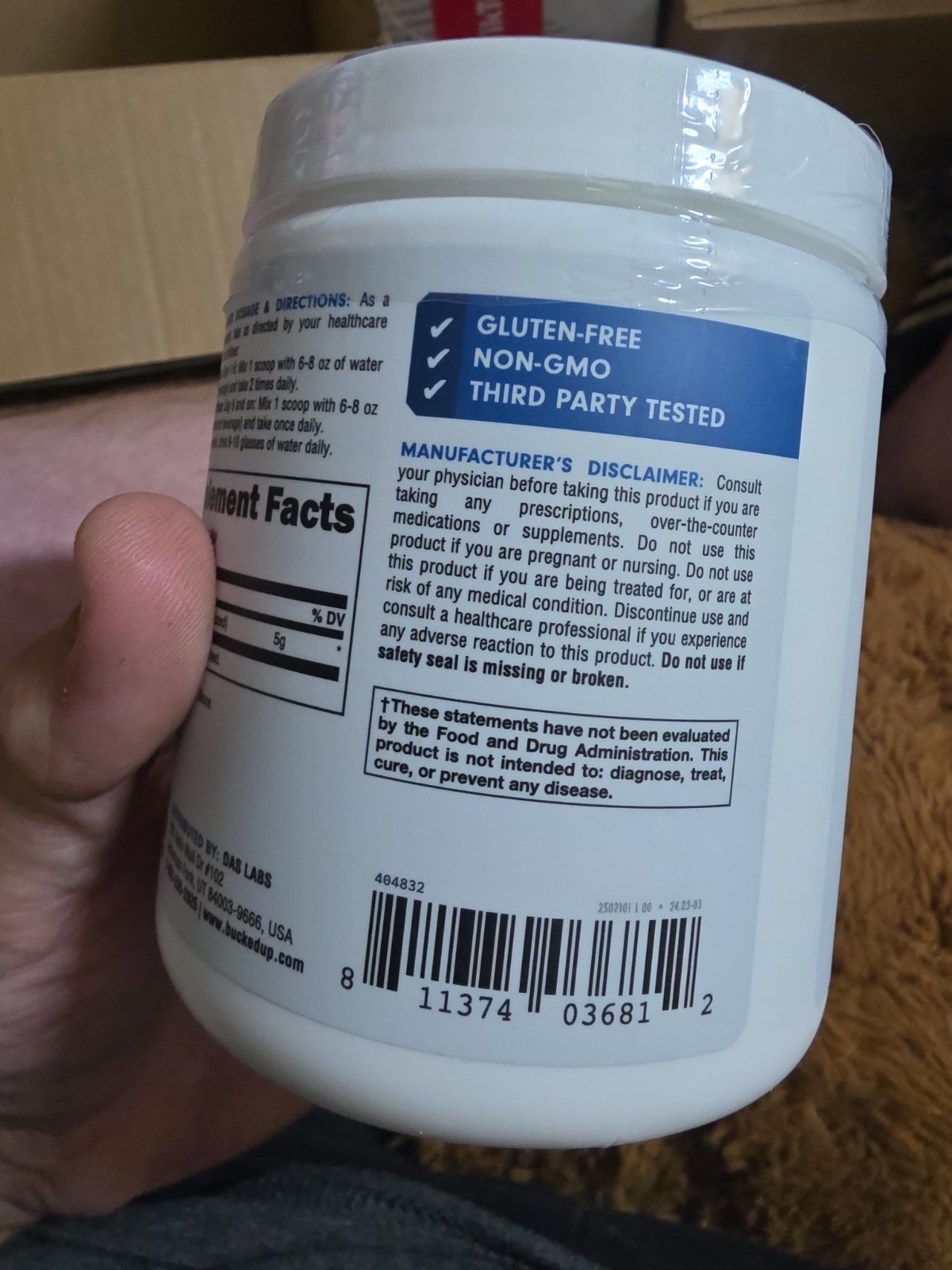 Bucked Up Creatine Monohydrate Sports and Fitness Performance Powder – 250g