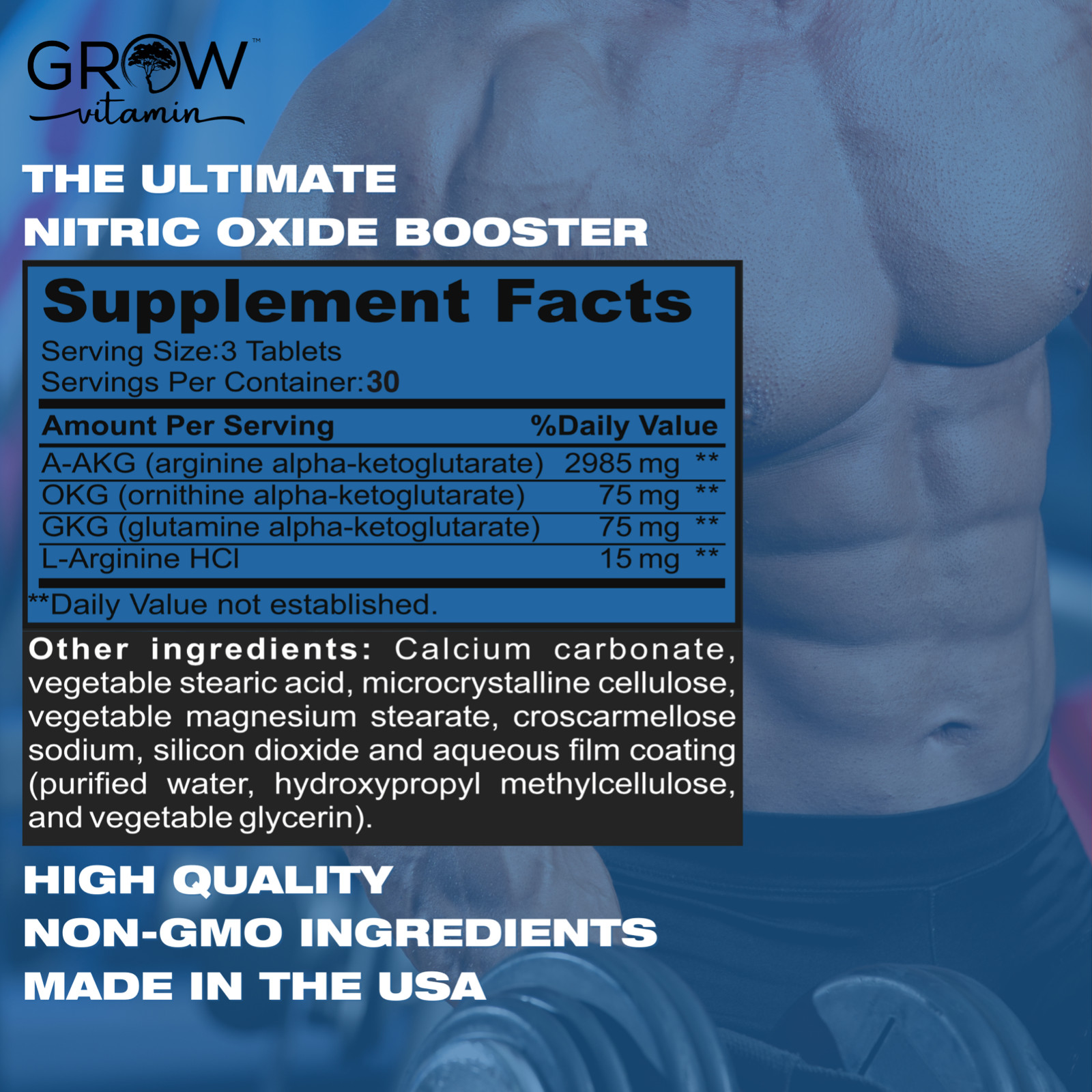 N.O. XT Nitric Oxide Supplement With Nitrosigine L Arginine L Citrulline for M