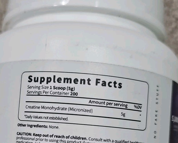 Type Zero Creatine Monohydrate (Unflavored | 1KG), 5000 mg Per Serving
