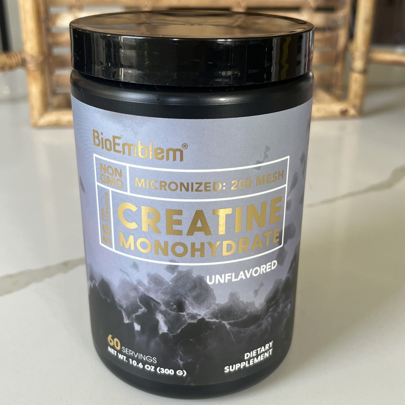 Bioemblem Creatine Monohydrate Powder – 300G Creatine Supplement – Non-Gmo,Vegan