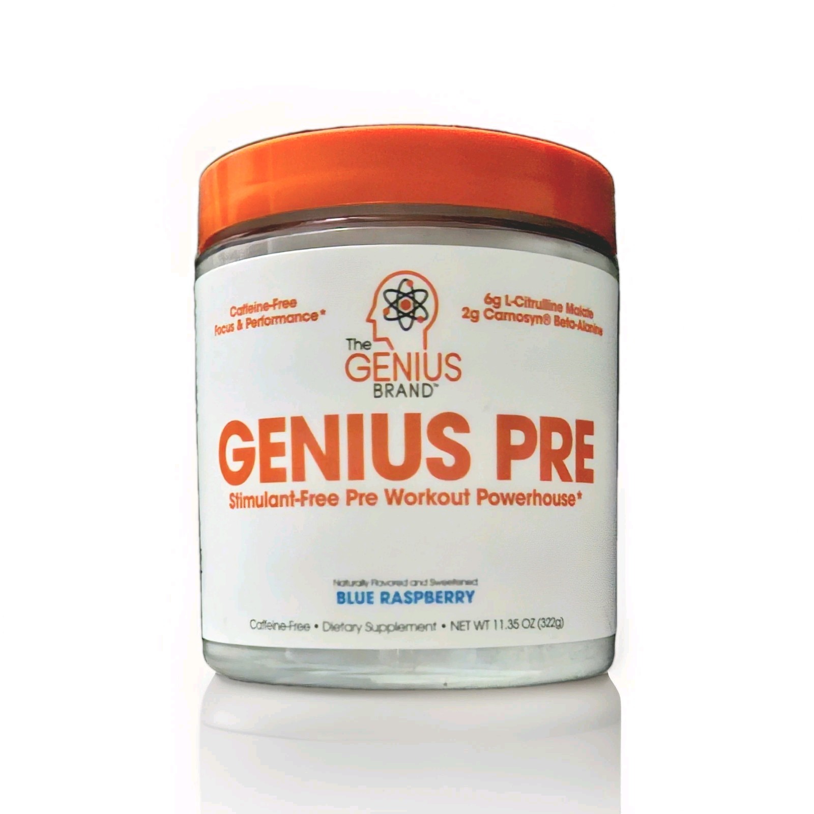 New – Genius Pre – Blue Raspberry – 11.35 oz (322 g) Exp. 2026
