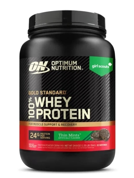 Optimum Nutrition Gold Standard 100% Whey Protein, Girl Scout Thin Mint Cookie