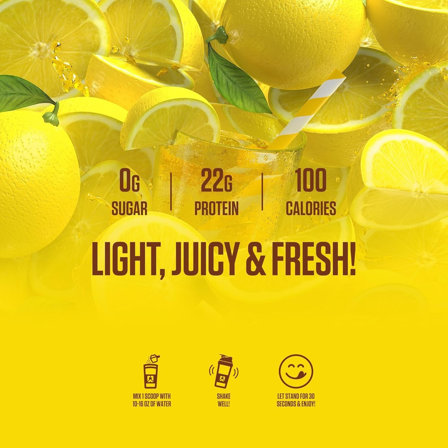 Ryse Clear Whey Isolate Protein Powder – Country Time Lemonade – 22g Fast-Digest