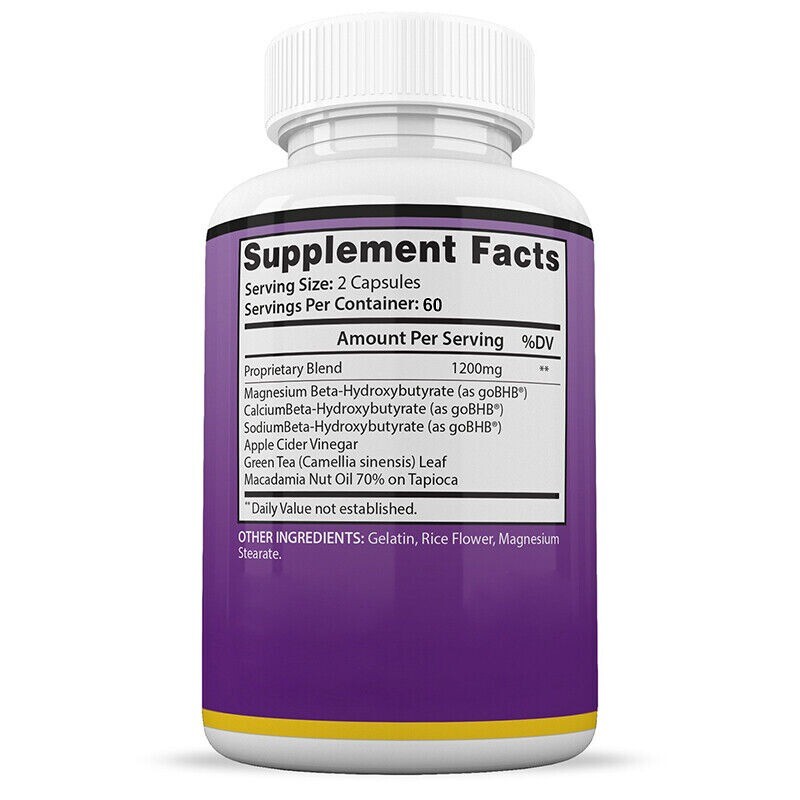 Keto Supplement 1200 Mg Boosts Energy Weight Management