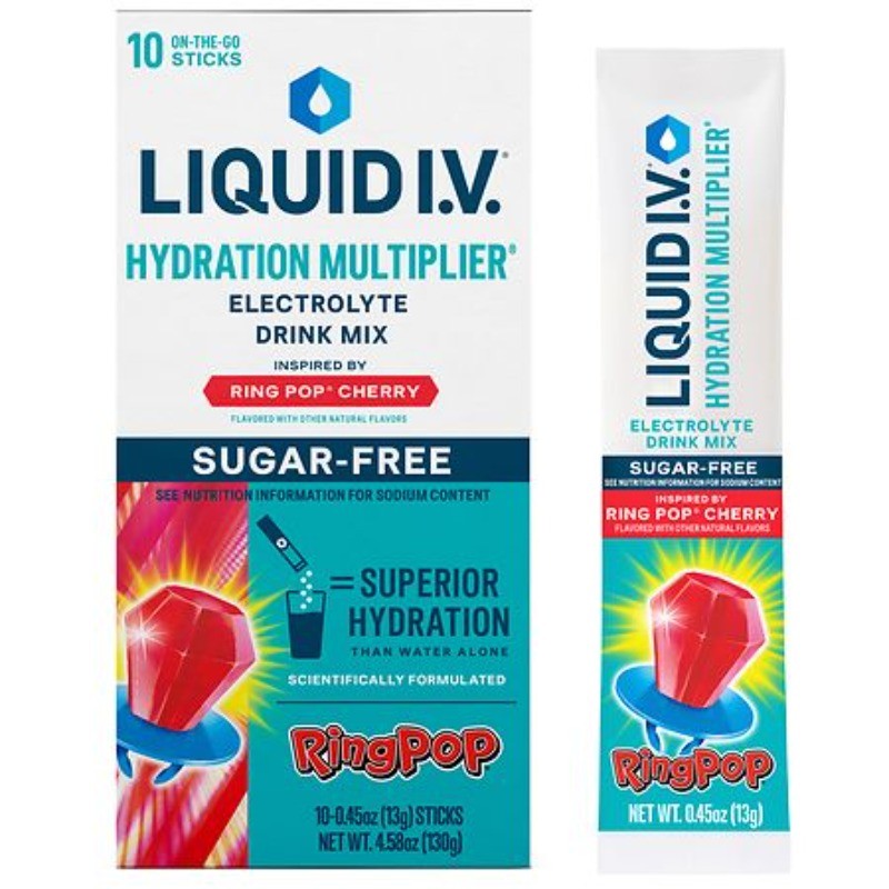 Hydration Multiplier – Sugar Free Electrolyte Drink Mix Ring Pop Cherry 0.45 oz