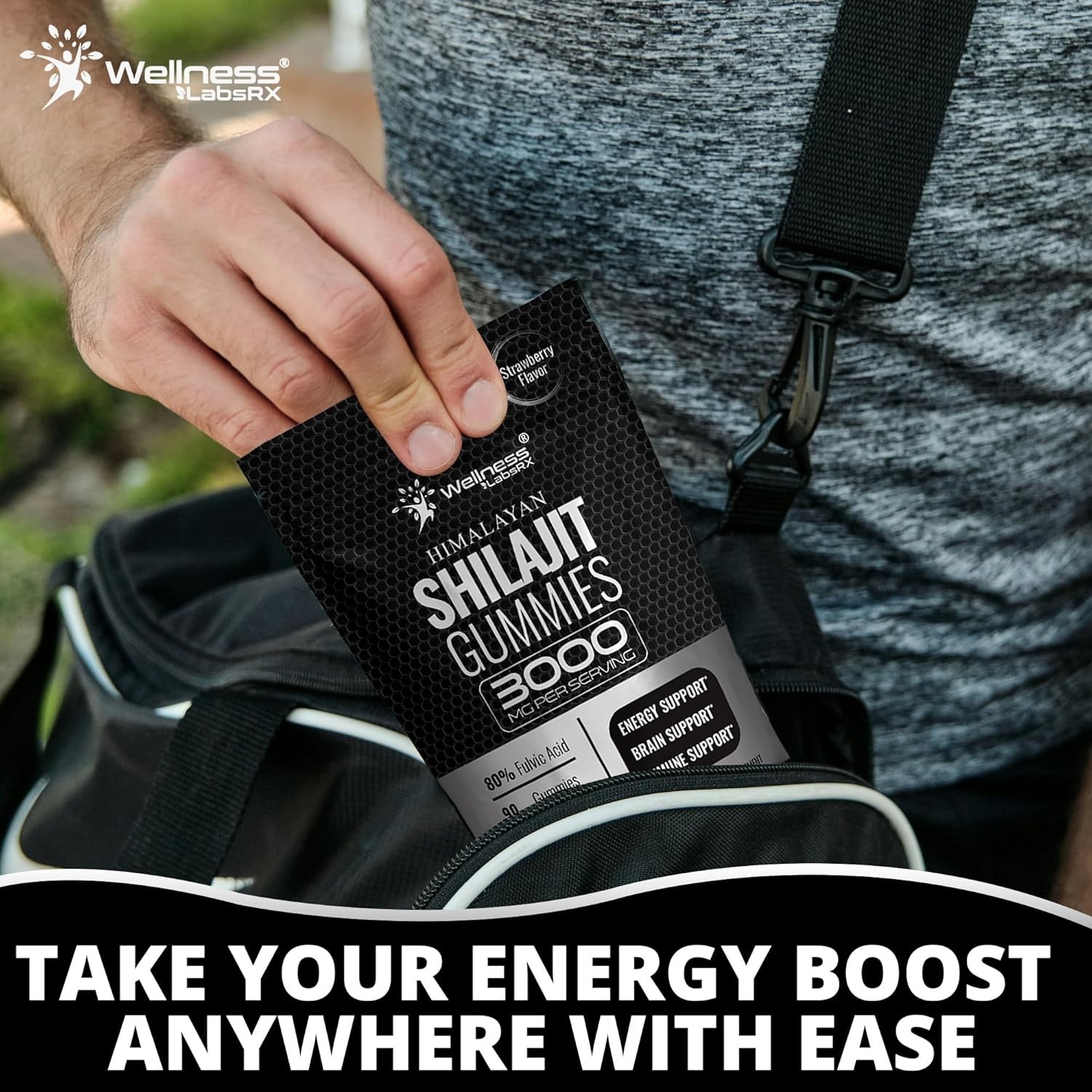 Shilajit-Gummies 3000mg – Energy, Immune & Brain Support | 90 Ct | Men & Women