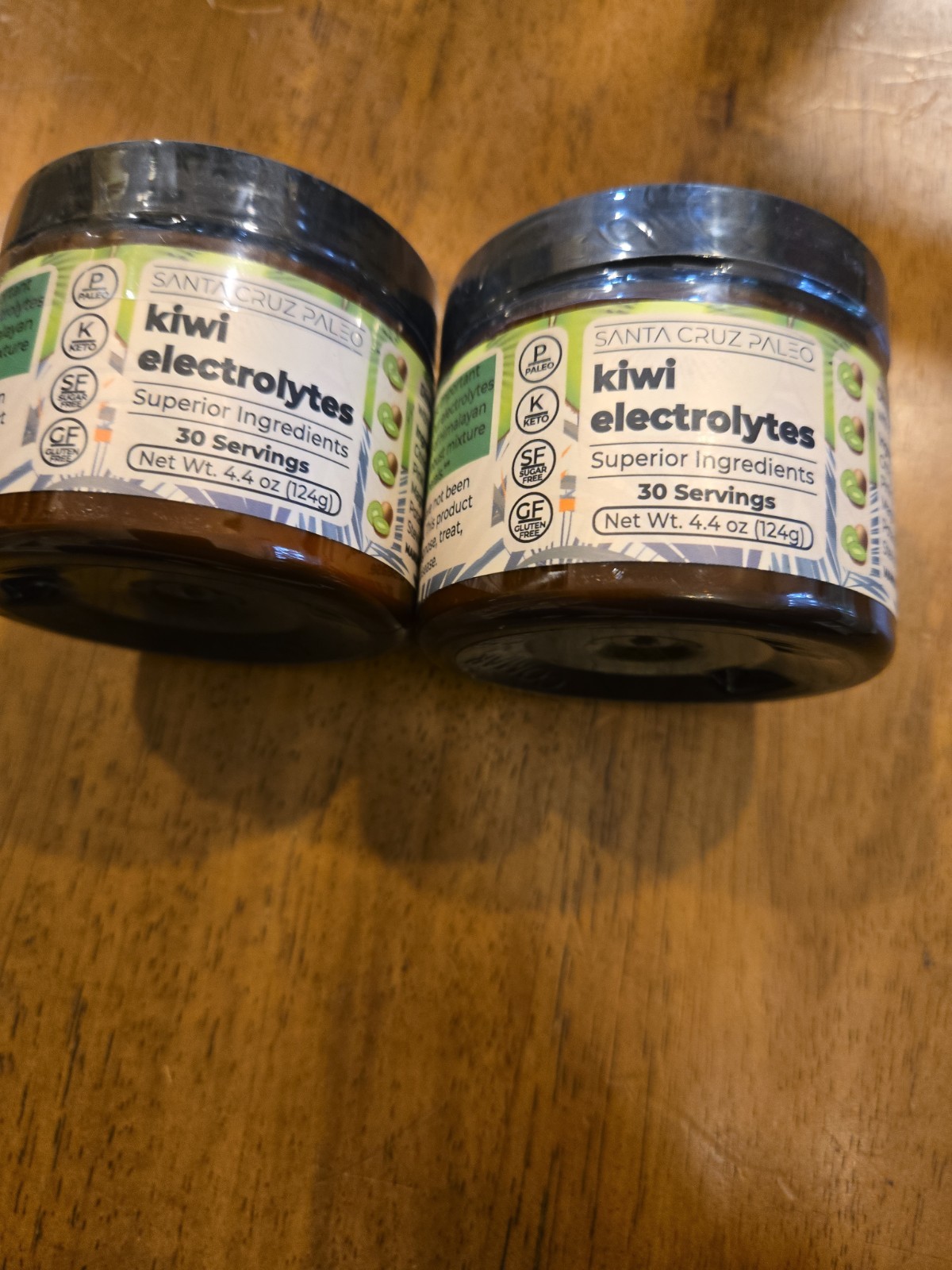 Santa Cruz Paleo Electrolyte Powder Kiwi Flavor 30 Servings each 2 pack exp 1/27