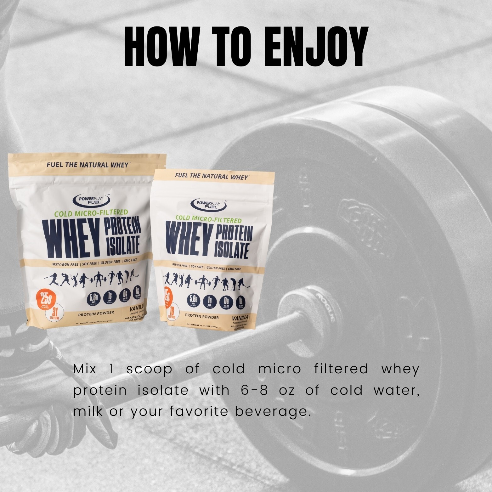 Power Play Fuel Cold Micro-Filtered Whey Protein Isolate Powder – Vanilla