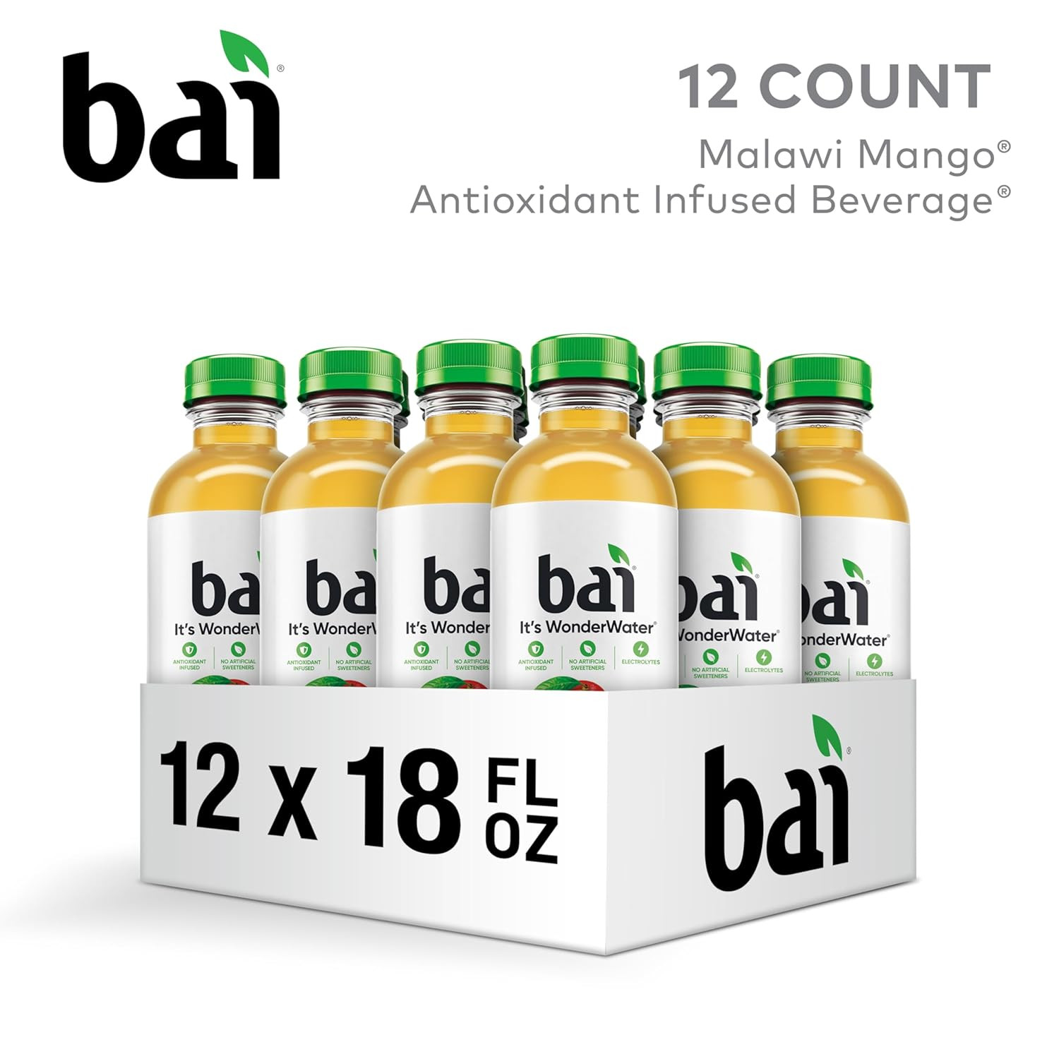 Antioxidant Infused Water Beverage, Malawi Mango, with Vitamin C and No Artifici