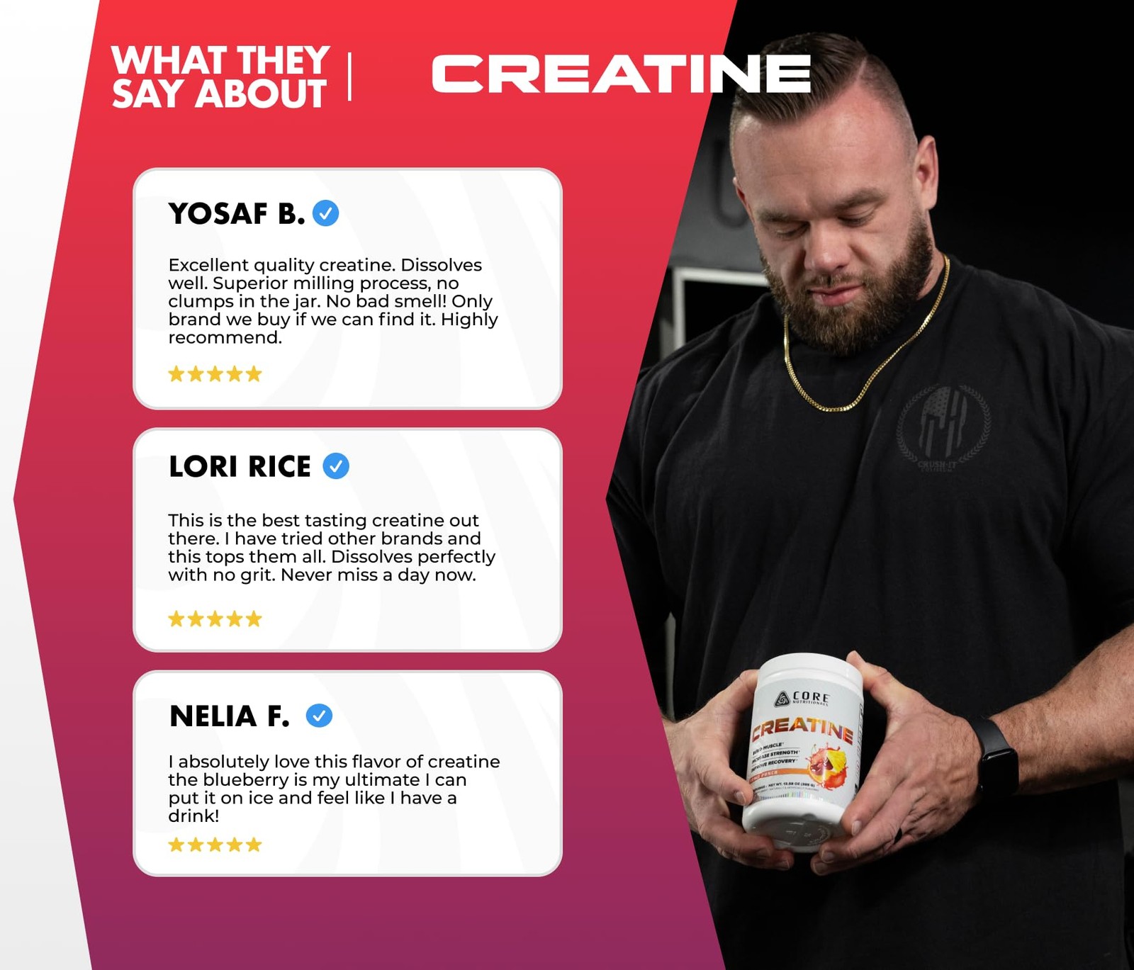 Creatine Monohydrate | Increase Strength, Build Muscle, Improve Recovery | 5g…