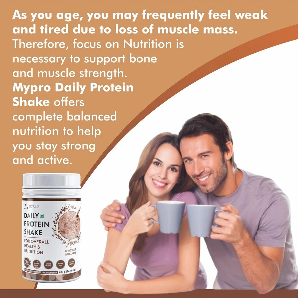 Mypro Sport Nutrition Daily Protein Shake 118 kcal Calories, 25 Vitamin – 400gm