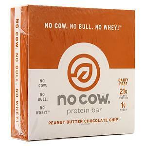 D’s Naturals No Cow Protein Bar Peanut Butter Chocolate Chip 12 bars