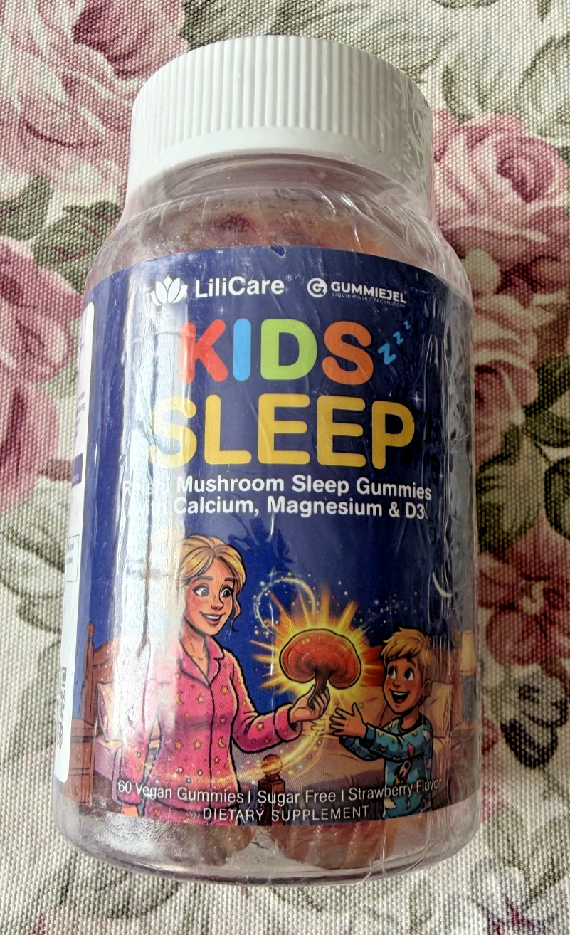 LILICARE Kids Reishi Mushroom Sleep Gummies – Melatonin Free Sleep Gummies